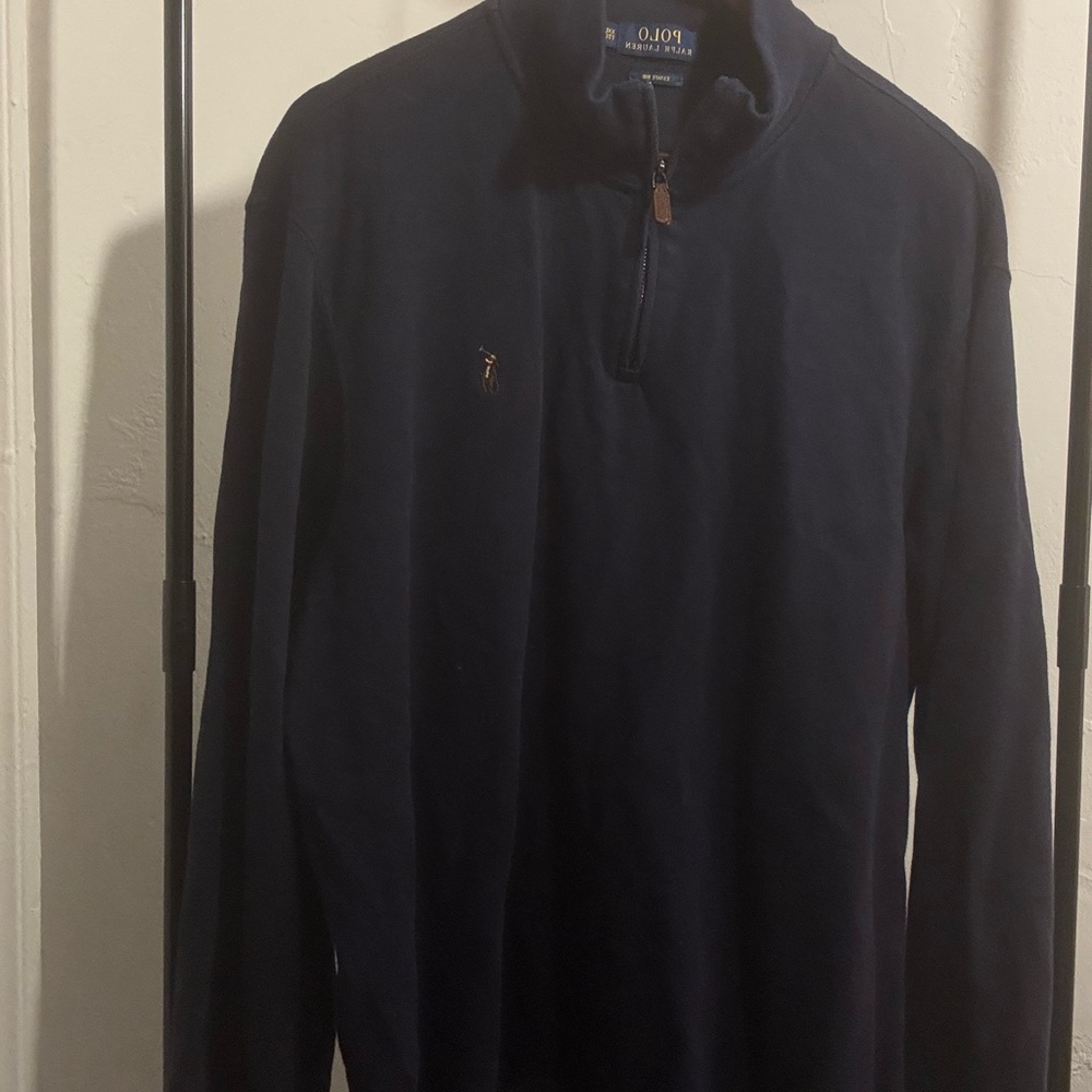 Polo by Ralph Lauren Navy Half-Zip Sweater